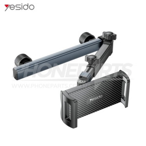 YESIDO Car Seat Back Phone & Tablet Holder – Telescopic Foldable Headrest Mount