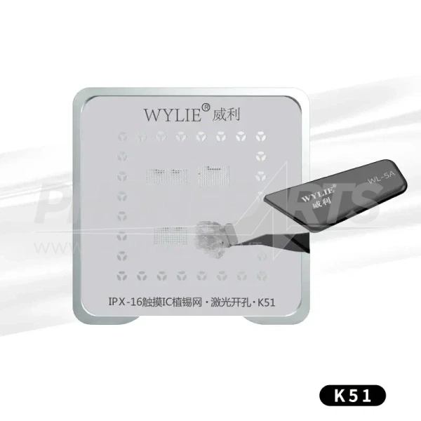 WYLIE K51 Touch Screen IC Soldering Magnetic Tinning Platform for iPhone X-16PM-6 WYLIE Touch Screen IC Soldering Magnetic Tinning Platform for iPhone X-16PM