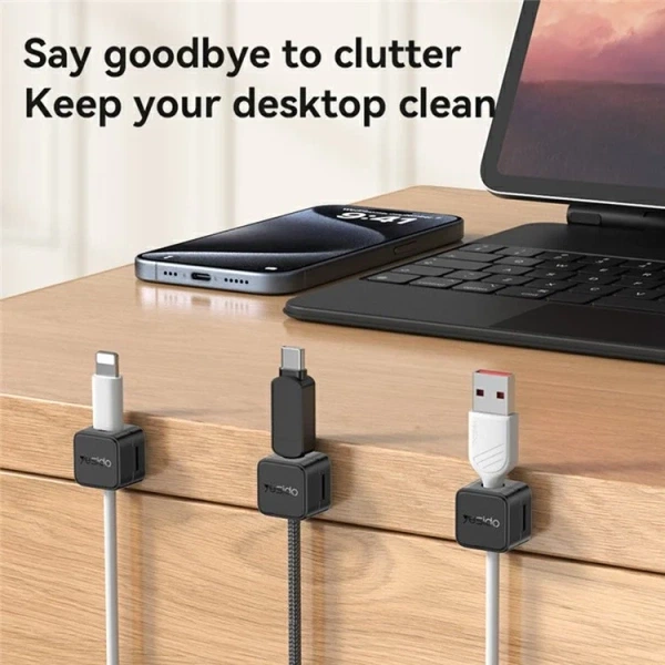 yesido-magnetic-cable-clips-cord-organizer-with-nano-gel-adhesive-4-pcs-black-3 Yesido Magnetic Cable Clips Cord Organizer with Nano Gel Adhesive (4-PCS WHITE)