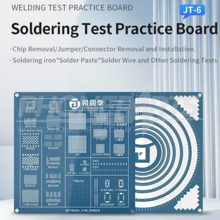 JT-6 Micro Soldering Practice Board – Training Test Platform for