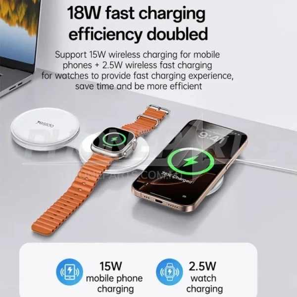 Yesido DS29 5-in-1 Foldable Wireless Fast Charging Station