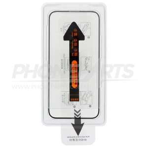 Auto-Dust removal tempered glass for iPhone 15 series